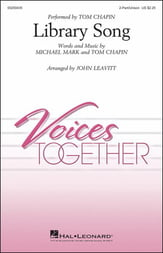 Library Song Unison/Two-Part choral sheet music cover